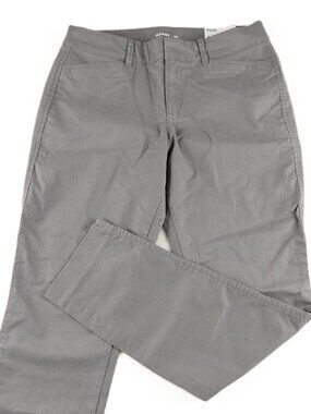 Old Navy Pixie Mid Rise Ankle Pant Women's Size 4 Blank Slate Gray Stretch Chino